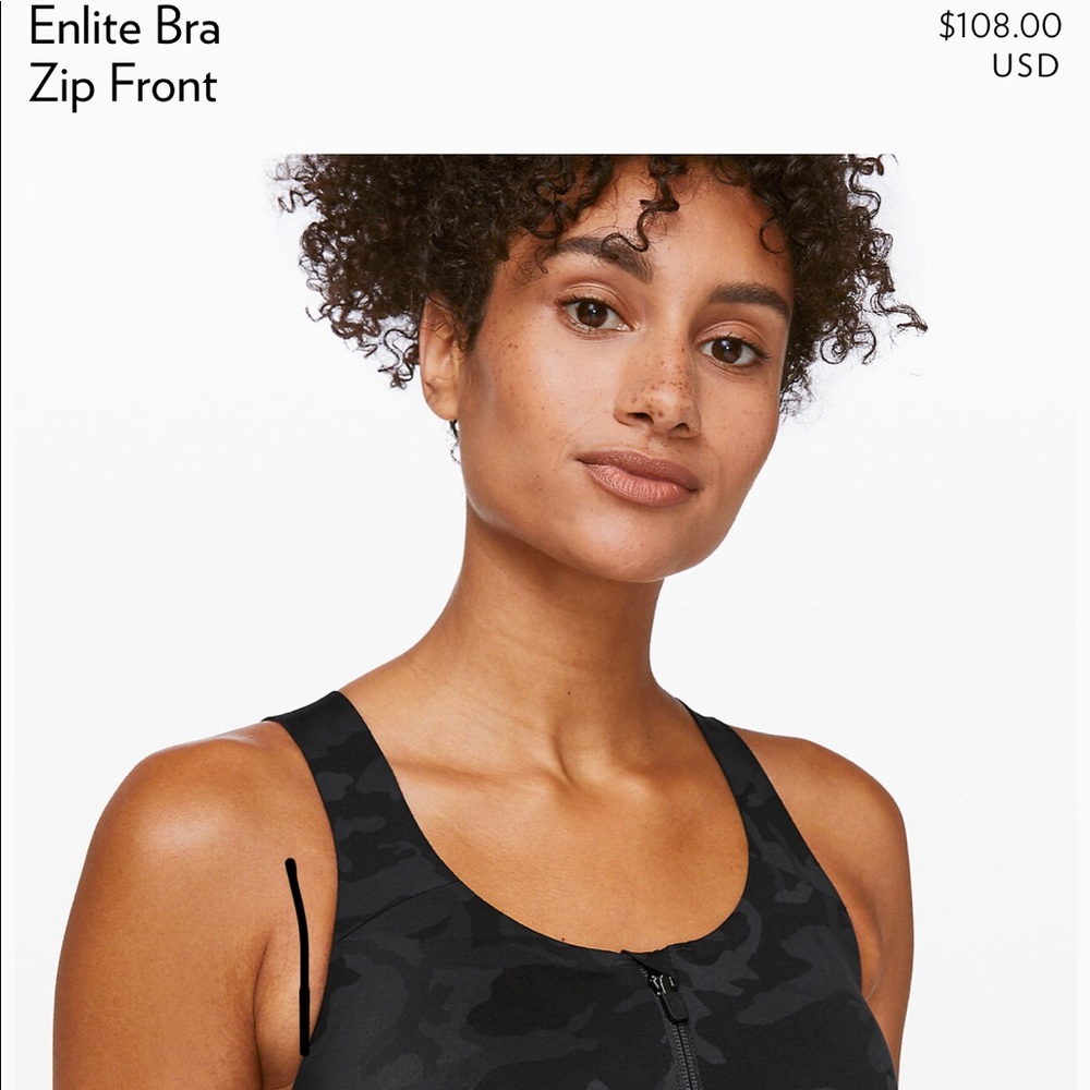 High impact front zip lululemon sports bra